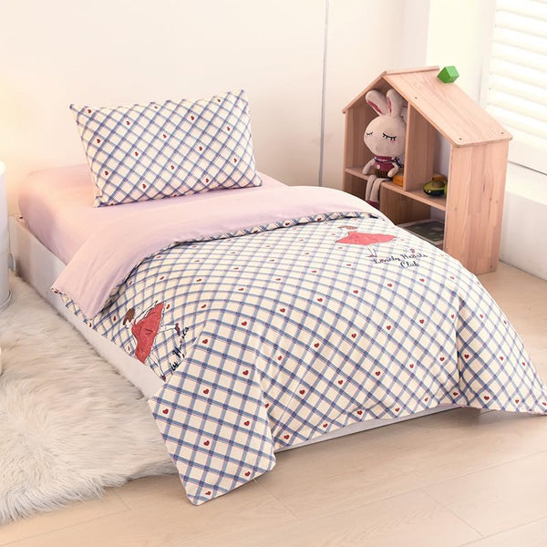 Cute Princess Printed Crib Bedding Set 100% Cotton, 3 Pieces Girl and