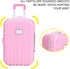Doll Suitcase Travel Play Set, Mini Luggage Box Rolling Suitcase for Doll Accessories