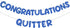 Fulmoon Pre Strung Congratulations Quitter Glitter Banner Funny Retirement Party Decorations Supplies Garland for Men