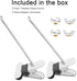 2 Pack Baby Monitor Mount Compatible with HelloBaby HB6550, Flexible Clip Clamp Mount with Long Gooseneck Arm