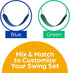 Set Swingset 2 Pack Jungle Gym Kingdom Swing for Outdoor Swing - Swing Seat Replacement Kit with Heavy Duty Chains