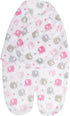 EVERYDAY KIDS Baby Swaddle Blanket Wrap for Girls Size 0-3 Months - Pink and Gray Elephant; Two-Leg Style for Car Seat Buckle; Super Soft and Warm Microfleece; Secure Hook and Loop Tape Closure by EVERYDAY KIDS