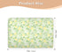 Yoogain 52" 34" Mild and Fresh Flower Lemon Yellow Light Green Changing Pad Covers Soft Absorbent Toddler Bed Pee Pads
