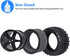 Hobbypark Front and Rear Tires & Wheels Set 12mm Hex Hubs Foam Inserts for Redcat HPI Exceed RC 1/10 Off Road Buggy Tyre (4-Pack)