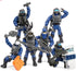 Special Forces Mini Military Action Figure with Weapons and Accessories Building Blocks Playset, 8 PCS Multiple Movable Joints SWAT Police Figure, Best Gift for Boys 8 9 10