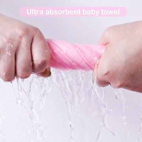 Softan Baby Washcloths, 24 Pack - Extra Soft & Ultra Absorbent Baby Towels, 9x9 Flamingos, Gentle on Sensitive Skin