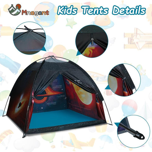 Black Hole Play Tents, Space World Dome Tent Playhouse for Kids, 47" x 47" x 43"