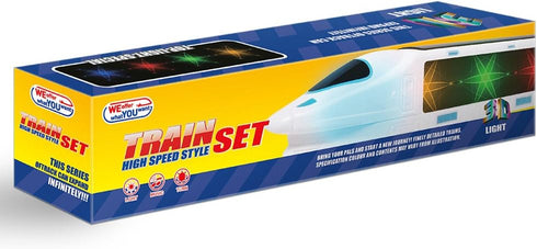 WEofferwhatYOUwant Electric Train Toy with 3D Lightning - Battery Powered Monorail Train Set for Kids