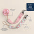 Pack 2 Itzy Ritzy Fabric Pacifier Strap Universal Pacifier Clip Attaches to Clothing, Strollers & Bags - Keeps
