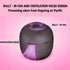 LemLings 2 Settings (60s 180s) Pacifier Box, Portable UV-C Box for Pacifiers USB Rechargeable Mini Pacifier Box Time