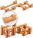 90 Set 3 4 5 6 Joqutoys Pcs Wood Building Blocks Toy for Toddlers, Classic Wooden Cabin Log Preschool Education Toy