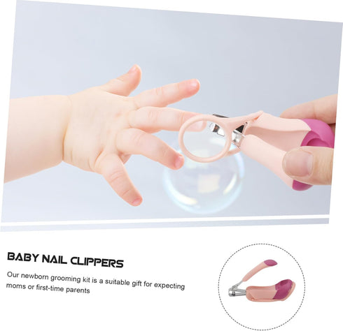 Set VICASKY Nail Care Kit Portable Manicure Nail Clippers Scissors Tweezers for Newborns Boy Girl Toddlers Safe