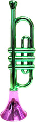 (13 Inch) (12 Metallic Trumpets Plastic Noisemaker Music Toys for Kids Instruments Noise Makers for Birthday Partie