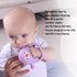 Smily Mia Penguin Teethers, Silicone Teething Toys for Babies 0-6 Months, Hand Teether for Infants, Light Purple