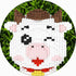 Set 1983 14 BDYDT Dairy Cattle Micro Building Blocks Pieces Gift for Adults and Kids Ages Years and Up