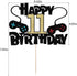 Video Game Happy 11th Birthday Cake Topper for Kids Game Controllers Decoration Supplies
