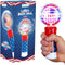 ArtCreativity 7.5 Inch Light Up Patriotic Magic Ball Wand, Flashing LED Spinner Toy for Kids, 4th of July Favor