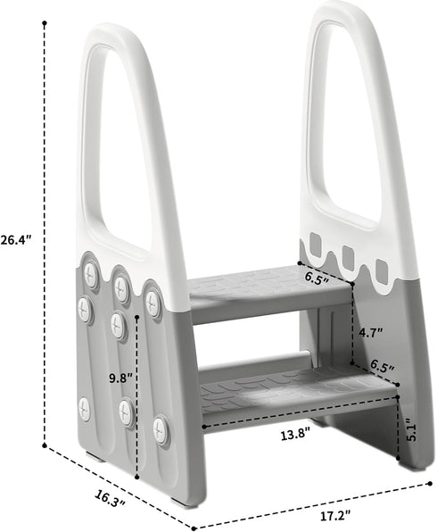 Counter, Toddler Step Stool, Kids Two Step Tower for Bathroom Sink, Toilet Potty Training, Kitchen Children Step Up