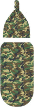 Broiteid Set Camo Green Newborn Swaddle Blanket Baby Stuff Baby Swaddling Blanket with Beanie Soft for Unisex Girls