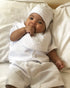 ESTAMICO Infant Baby Boy's Girl's Christening Baptism Outfits – Embroidered Cross Bib