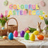 AquaHood 5 Inch 6 Pack Easter Eggs Decorations Plastic Large: Jumbo Fillable Colorful Bright Easter Egg Hunt Empty Bulk