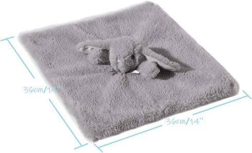 CREVENT Soft Cozy Baby Blankets for Boys and Girls, Set with Security Blanket and Gift Bag