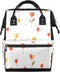 Hsnar Cute Tulip Flower Waterproof Diaper Bag Backpack Large Capacity Baby Bag with