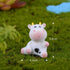 MAOMIA 6 Pcs Cow Figures for Kids, Cute Animal Toys Set, Cake Toppers Miniature Figurines Collection