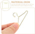 STOBOK Miniature Doll Garment Rack Set with 10Pcs Mini Doll Clothes Hangers, Golden Dollhouse Furniture