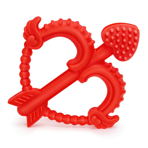 Valentines Heart Baby Teething Toys for Babies 0-36 Months, Easy for Little