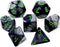 Chessex CHX26445 Dice-Gemini Set, Black/Grey/Green