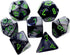 Chessex CHX26445 Dice-Gemini Set, Black/Grey/Green