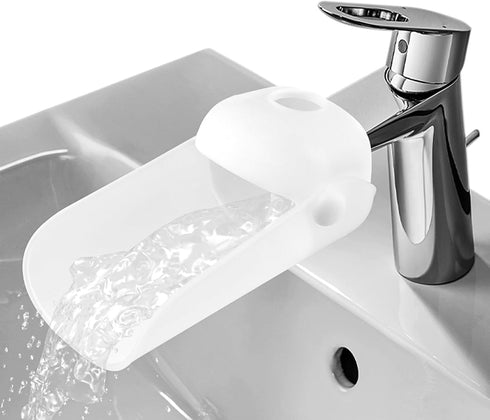 Kakalote Faucet Extender for Toddlers, Sink Extenders for Bathroom Sink, Kitchen, Bathtub(White)