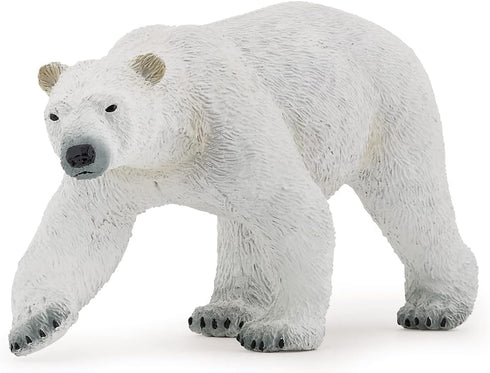 Papo Hand-Painted Figurine - Wild Animal Kingdom Polar Bear - 50142, Collectible for Children, Suitable for Boys and