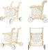 1 15.2 18.7 19.7 labebe Baby Push Walker Doll Stroller, Push Toy for Toddler, Shopping Cart for Girls and Boys Years