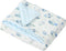 illikkuyax Baby Boys Girls Minky Blanket with Muslin Cotton Front and Dotted Fleece