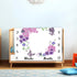 Baby Age Blanket, Purple Floral Butterfly Monthly Milestone Blanket, 48x40 Inch Baby Memory Blanket for Girls BTLSLY635