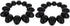 Set 24 2.25 Inches of Glossy Black Plastic Easter Eggs