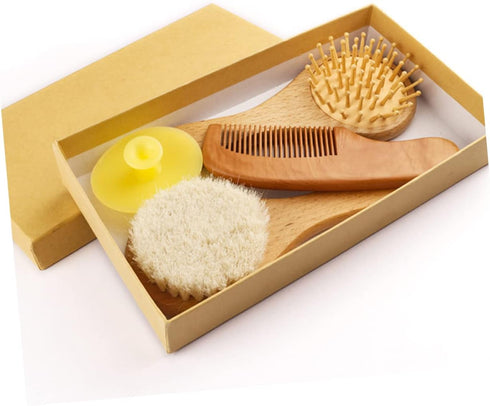 Set Set VICASKY Brush for Newborns Hair Brush Comb Comb for Bath for Soft Scalp Care
