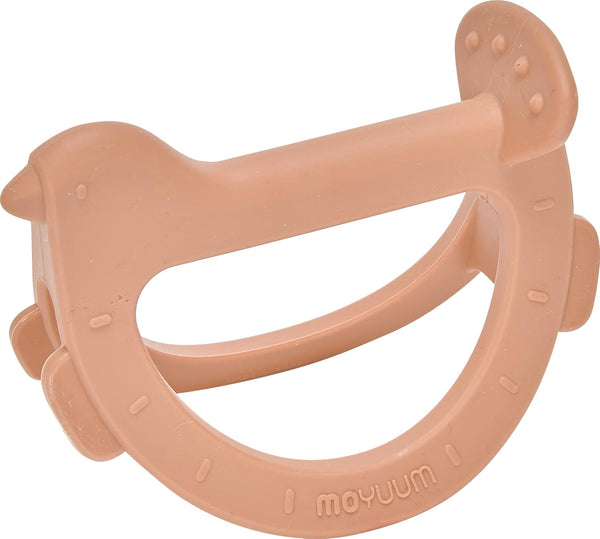 Moyuum Silicone Swing Bird Teether Toy | Made in Korea, Provides Teething