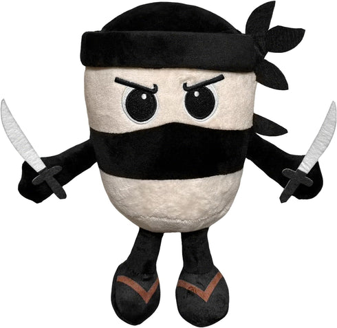 Tiuyov Italian Brainrot Plush Toy 10 Inches Capuccino Assassino Plush Soft Stuffed Meme