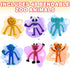 Set 48, ArtCreativity Animal Bendable Figures, of Stress Relief Bendy Toys for Kids in Panda, Tiger, Giraffe, Monkey
