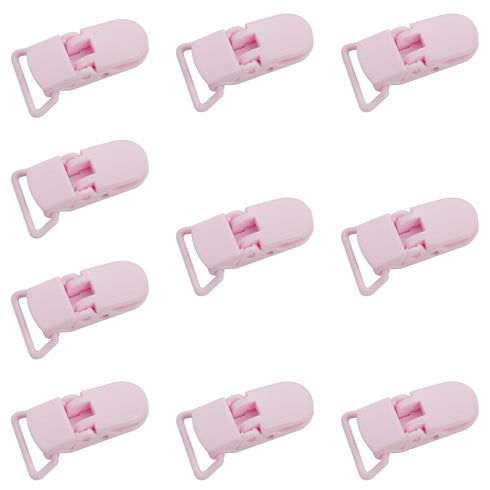 10-Pack Pacifier Clip Replacement Ends - BPA-Free Plastic Fasteners for DIY Baby