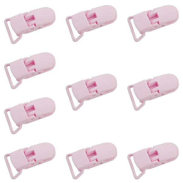 10-Pack Pacifier Clip Replacement Ends - BPA-Free Plastic Fasteners for DIY Baby