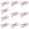 10-Pack Pacifier Clip Replacement Ends - BPA-Free Plastic Fasteners for DIY Baby
