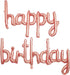 Happy Birthday Balloons Banner - 16 Inch Mylar Foil Letters for Kids and Adults, Reusable Ecofriendly Material