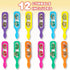 ArtCreativity Cymbals Tambourine for Kids, Pack of 12 Colorful Handheld Music Toys, Fun Party Favors