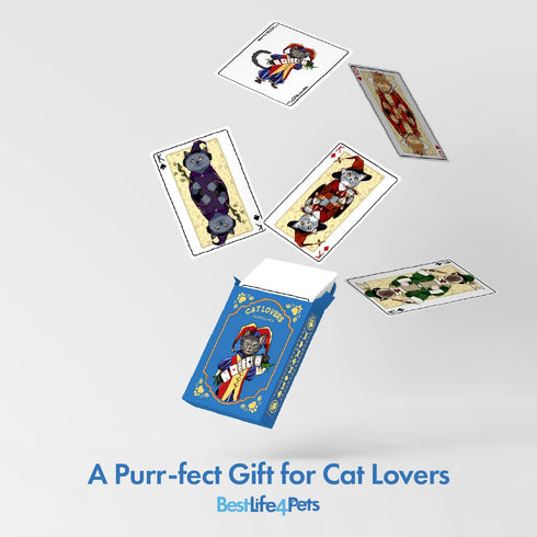 54 Cat Playing Cards Themed Deck for Adults - Collectible Card Games for Teens, Women and Men - Card Games For Adults
