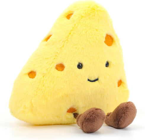 Adorable Plush Cheese Stuffed Toy - Soft and Cuddly for All Ages