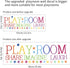 Playroom Wall Decor - Kids Playroom Wall Decals, DIY Stickers for Nursery Decoration, Share Imagine Laugh